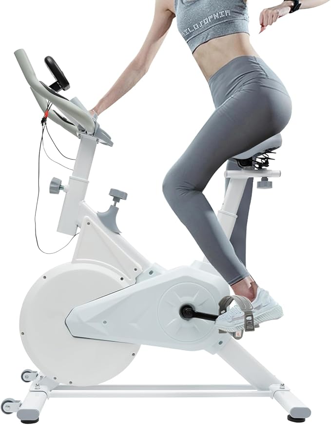 Indoor Cycling Stationary Bike, Exercise Bike, Indoor Cycling Workout Bike, Bike For Home Training, With Monitor, Phone&Tablet Holder, Adjustable Resistance System, For Home, Gym, Indoor Places