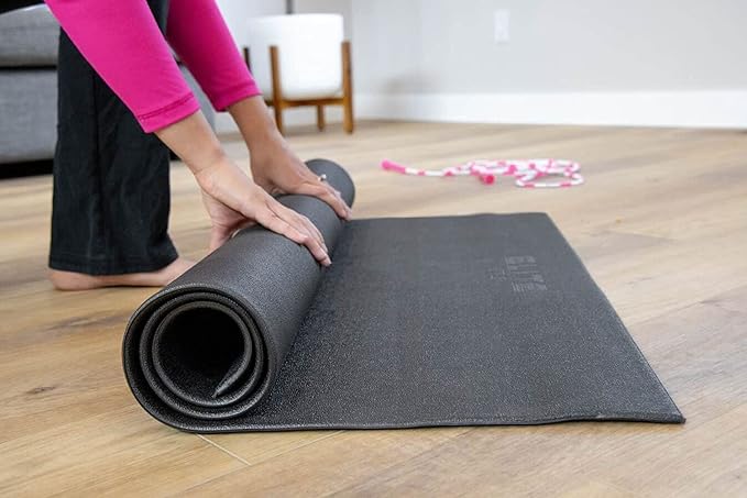 EliteSRS Jumps Premium Jump Rope Mat - Large Format Non Slip Mat - Home Workout Exercise Mat - Suitable for All Surfaces