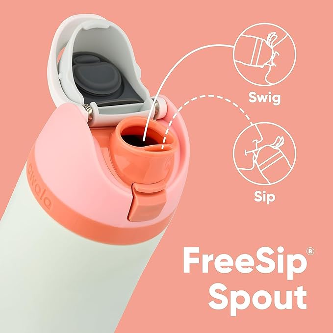 Owala FreeSip Insulated Stainless Steel Water Bottle with Straw for Sports, Travel, and School BPA-Free Sports Water Bottle, 40 oz, Surfs Edge