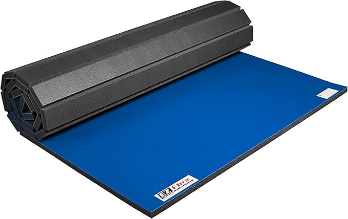 IncStores 1.4 Inch Thick Roll Out Wrestling Mat | Foam and Vinyl Mat for Practicing Wrestling Technique in Your Basement, Garage, or School Facility