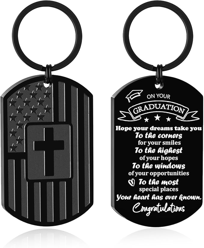 DuoDiner Stocking Stuffers Christmas Gift-Keychain Gifts for Men Religious Mens Gifts