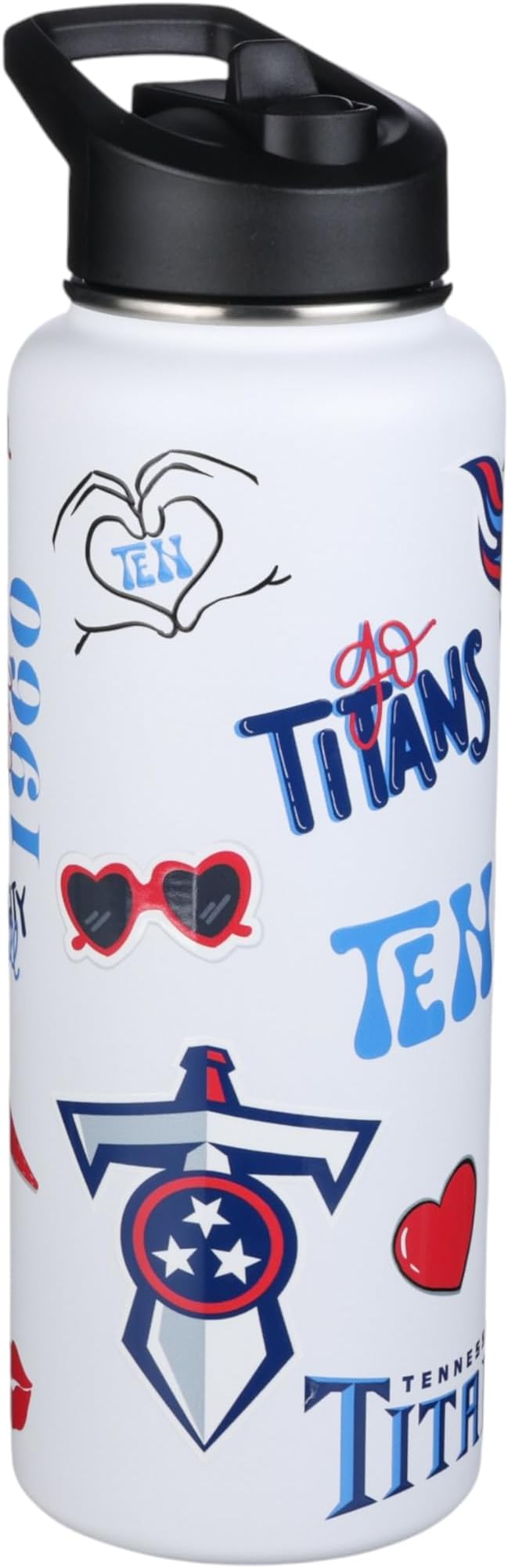 The Memory Company Officially Licensed NFL 34oz Water Bottle - Premium Stainless Steel Double-Wall Insulated, Leakproof Design