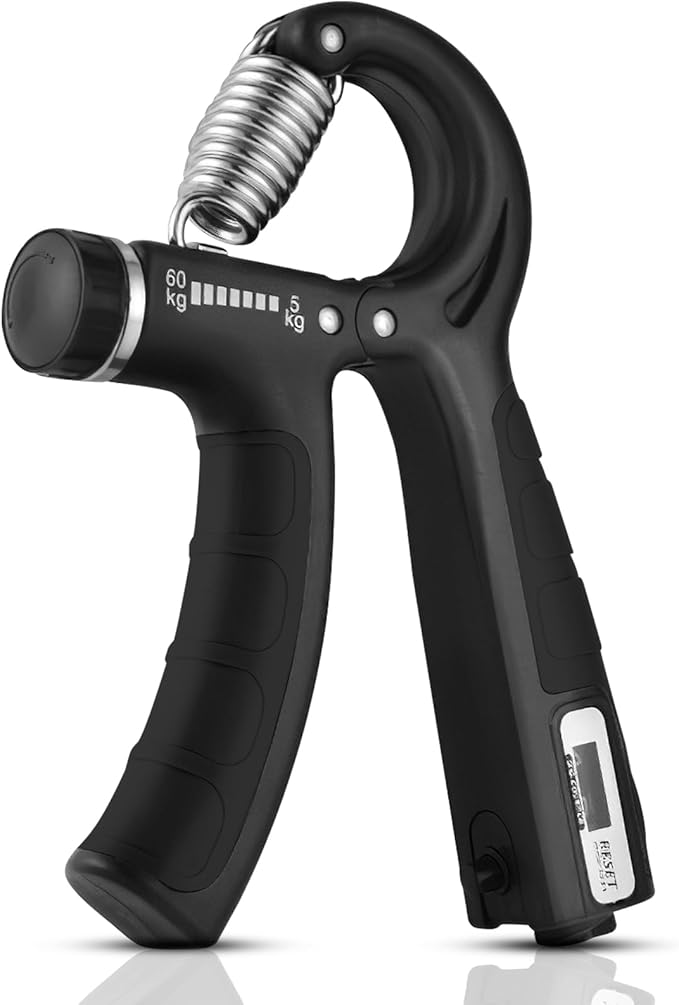 Adjustable Grip Strength Trainer, 11–132 Lbs (5–60kg) Resistance, Hand & Forearm Strengthener for Fitness, Recovery, and Daily Training