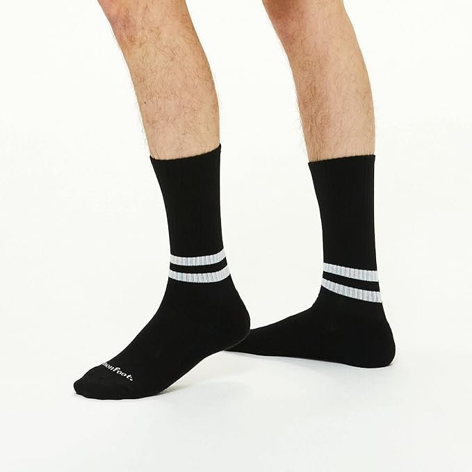 MONFOOT Women's and Men's 3-8 Pairs Athletic Cushion Crew Socks Multi