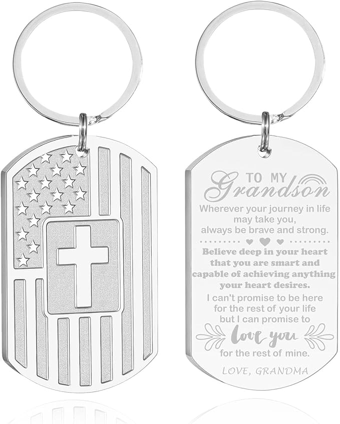 DuoDiner Stocking Stuffers Christmas Gift-Keychain Gifts for Men Religious Mens Gifts