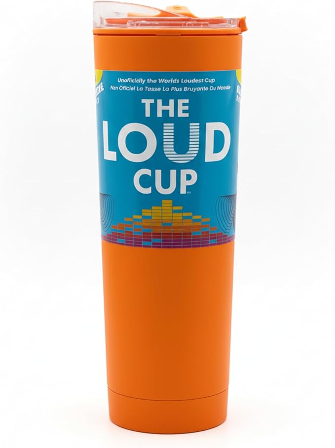The LoudCup Reusable Water Bottle – 2-in-1 Travel Tumbler & Noisemaker – BPA-Free, Blow Horn & Cup with Slide Lid – Perfect for Sports Events, Game Day, Tailgating & Parties