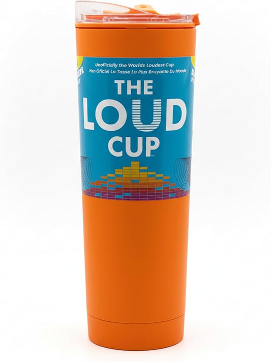 The LoudCup Reusable Water Bottle – 2-in-1 Travel Tumbler & Noisemaker – BPA-Free, Blow Horn & Cup with Slide Lid – Perfect for Sports Events, Game Day, Tailgating & Parties