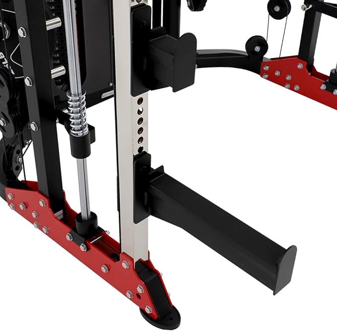 Altas Strength Smith Machine 3058G Home Gym Equipment with 1000 lbs Weight Capacity, 2000 lbs Cables for Versatile Workouts Squats Presses Pulling Lunges Deadlifts Easy Assembly Included Accessories