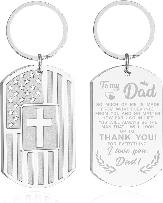 DuoDiner Stocking Stuffers Christmas Gift-Keychain Gifts for Men Religious Mens Gifts