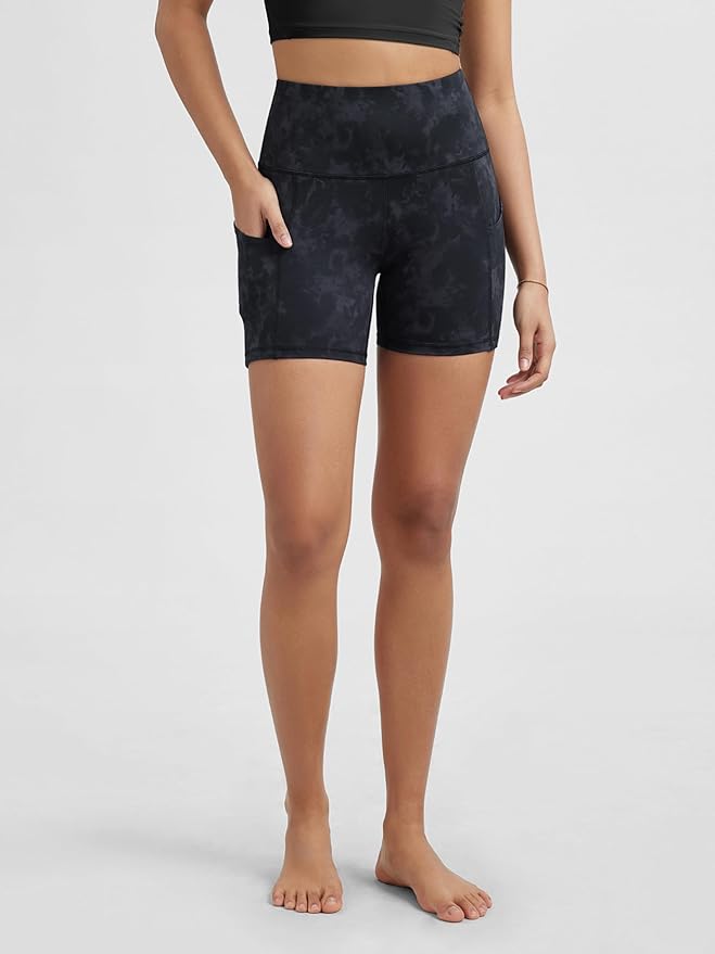 ODODOS Women's Tummy Control Biker Shorts 2.0 with Pockets High Waist Athletic Workout Yoga Shorts-3.5''/ 5"/ 8" / 10" Inseam