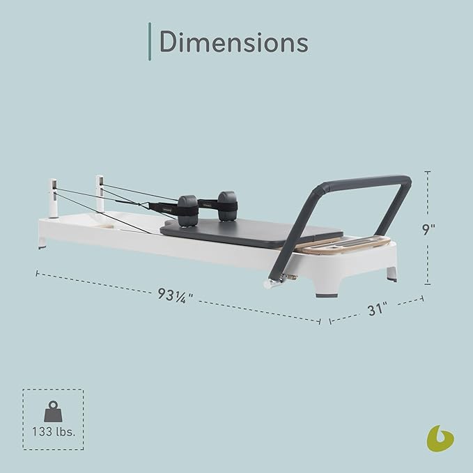 Balanced Body Allegro 2 Pilates Reformer, Pilates Exercise Equipment, Workout Equipment for Home or Studio