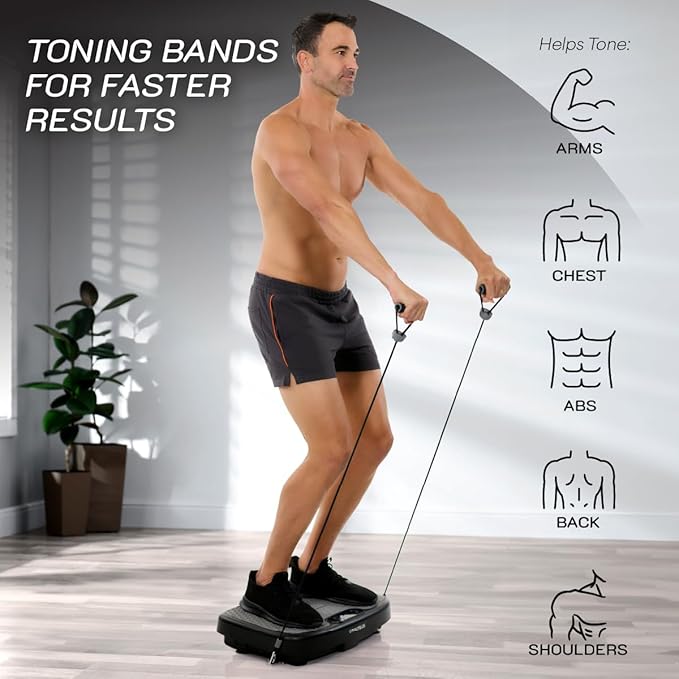 Nautilus Vibratone Pro Vibration Plate Full Body Fitness and Exercise Platform - Muscle Strength, Circulation