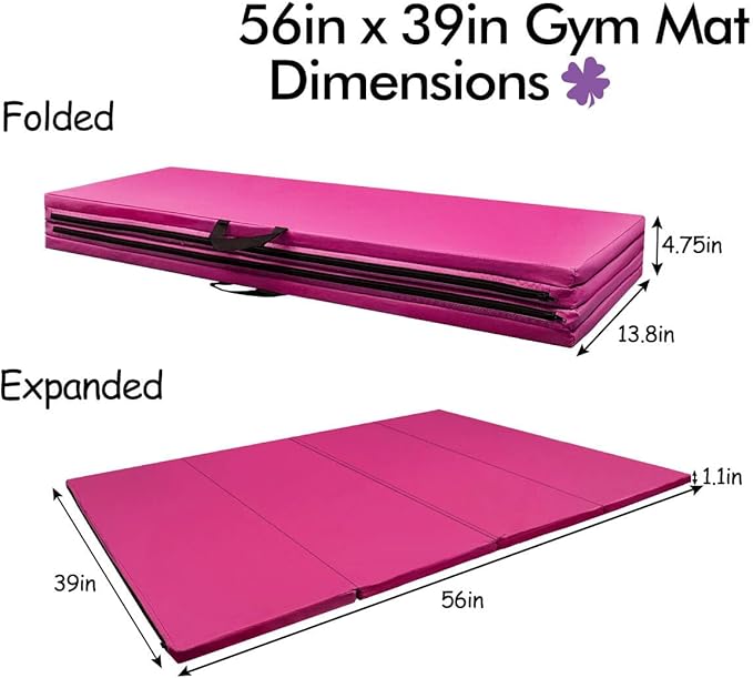 GLANT Gymnastics Bar for Kids with Rings Set, 7 Heights Adjustable Easy Folding Gymnastic Training Bar Kids Monkey Horizontal Bars - Max Load 300LBS
