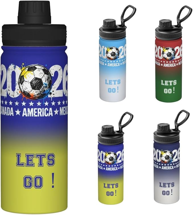 2026 new World Cup sports water bottle - 18oz Water Bottle Designed for Everyday - Sports Games, Bike Rides, Work (Style 3)