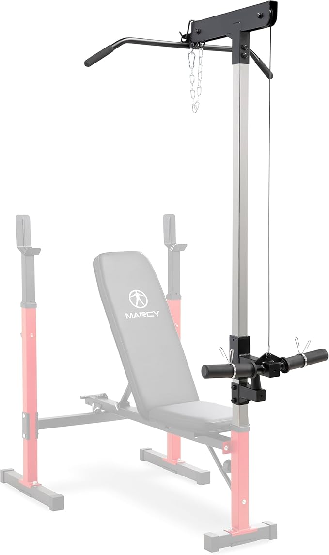 Marcy Standard & Olympic Adjustable Weight Benches and Accessories - Build You Own Home Gym with Optional Attachments Available: Lat Tower, Leg Developer, and Arm Curl for Full Body Exercise and Strength Training