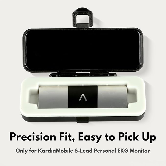 Hard Shell Case Only for KardiaMobile 6L & 6L MAX Heart EKG Monitor, Waterproof & Scratch-Resistant Kardia Mobile 6L Case, Easy to Carry