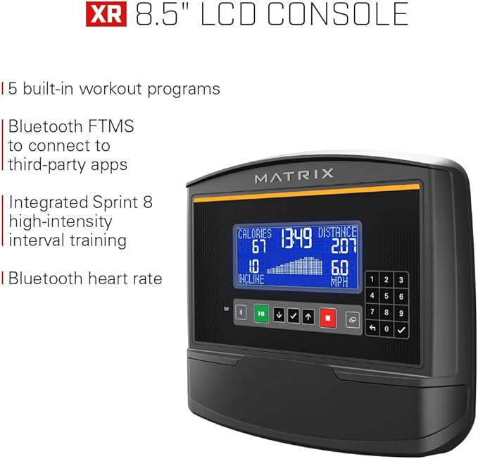 Matrix Fitness C50 Climbmill with XR | 8.5" LCD | High Calorie Burn, Low Impact Workout, Cardio Endurance | Low Ceilings Design, Powerful Exact Force Induction Brake, Industry Leading Safety