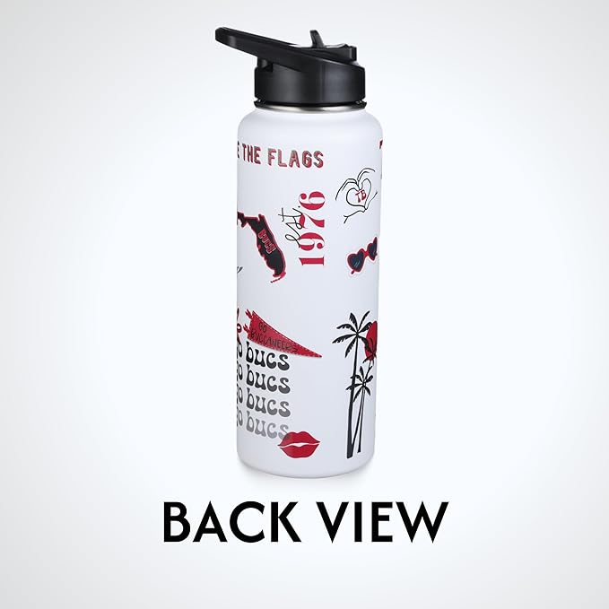 The Memory Company Officially Licensed NFL 34oz Water Bottle - Premium Stainless Steel Double-Wall Insulated, Leakproof Design