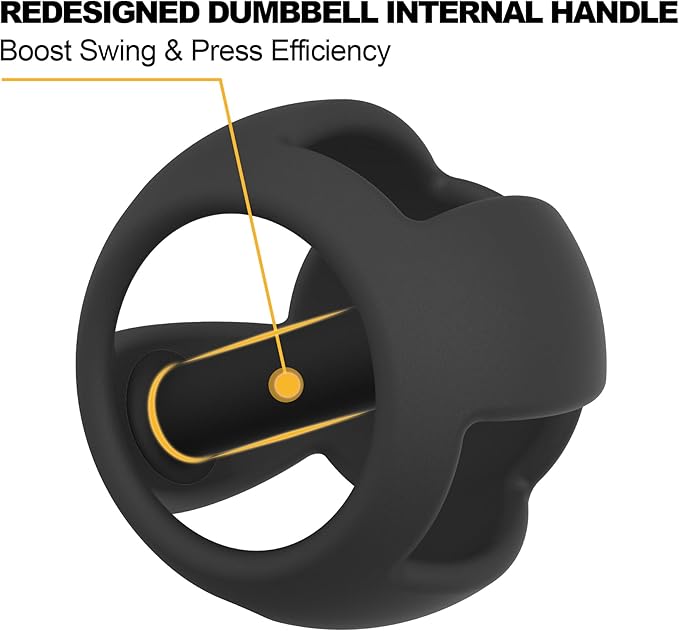 POWER GUIDANCE Spherebell Dumbbells + Kettlebell, Achieve Peak Exercise Performance while Minimizing Stress on Joints