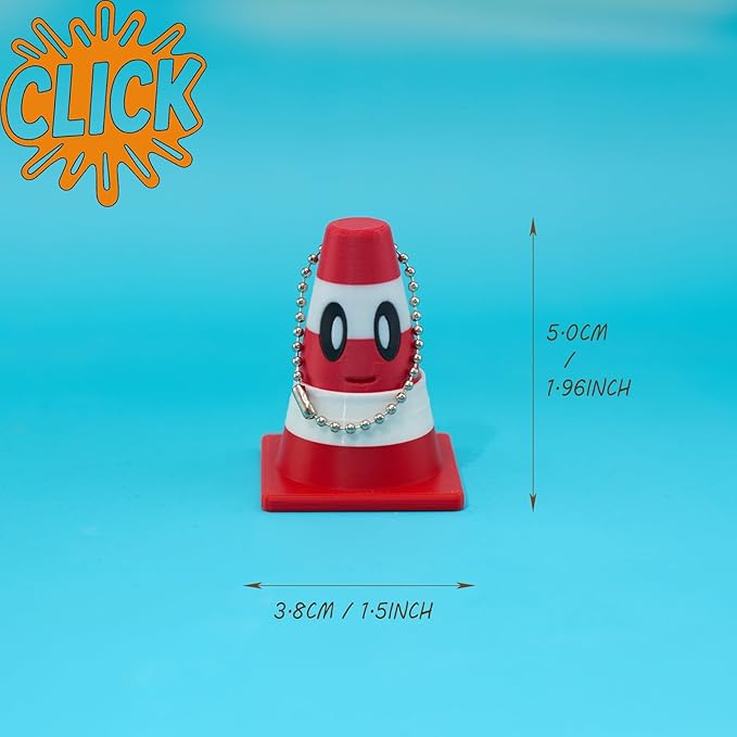 minihope Click Fidget Keychain – Cute Stress Relief Gadget – Pocket Button Clicker for Focus, Fun & Bag Charm Us