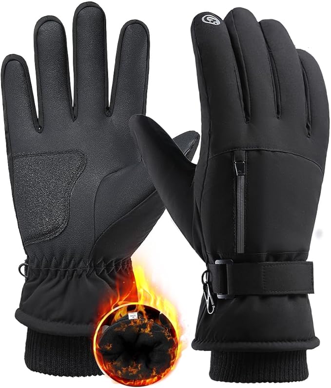 Winter Gloves for Men Women -30℉ Cold Weather Gloves Warm Waterproof Gloves Skiing Snow Glove Thermal Gloves