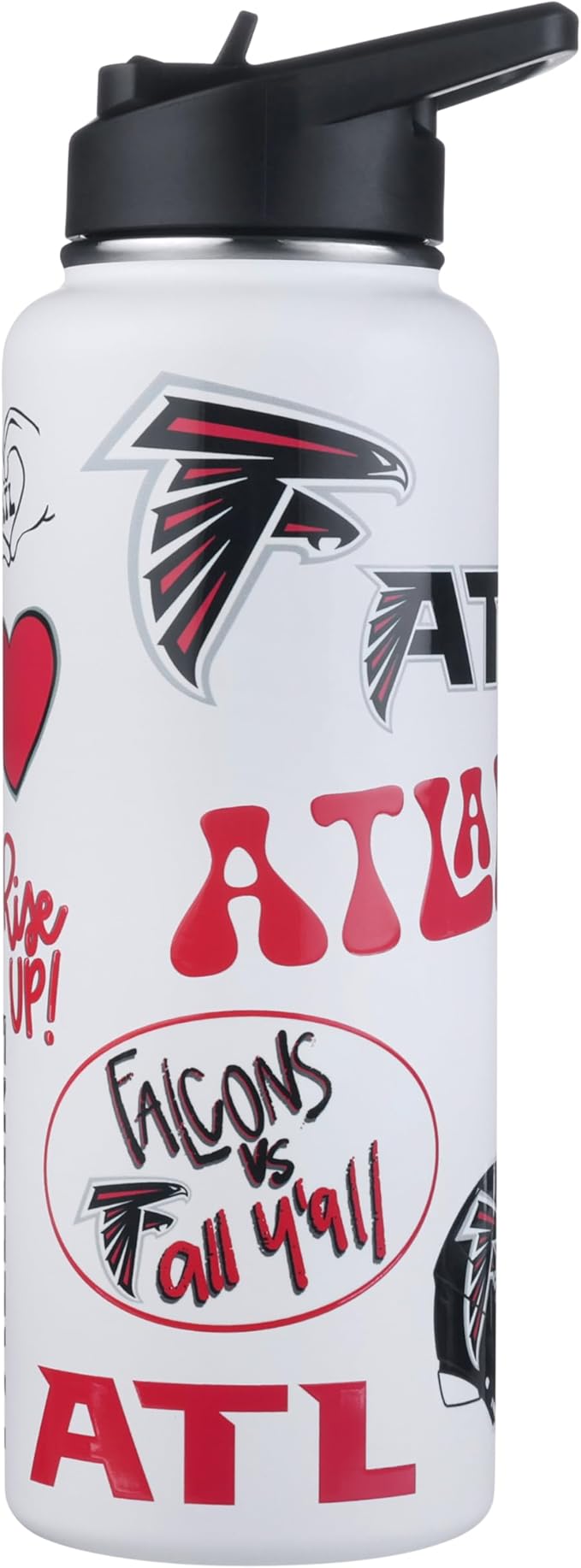 The Memory Company Officially Licensed NFL 34oz Water Bottle - Premium Stainless Steel Double-Wall Insulated, Leakproof Design