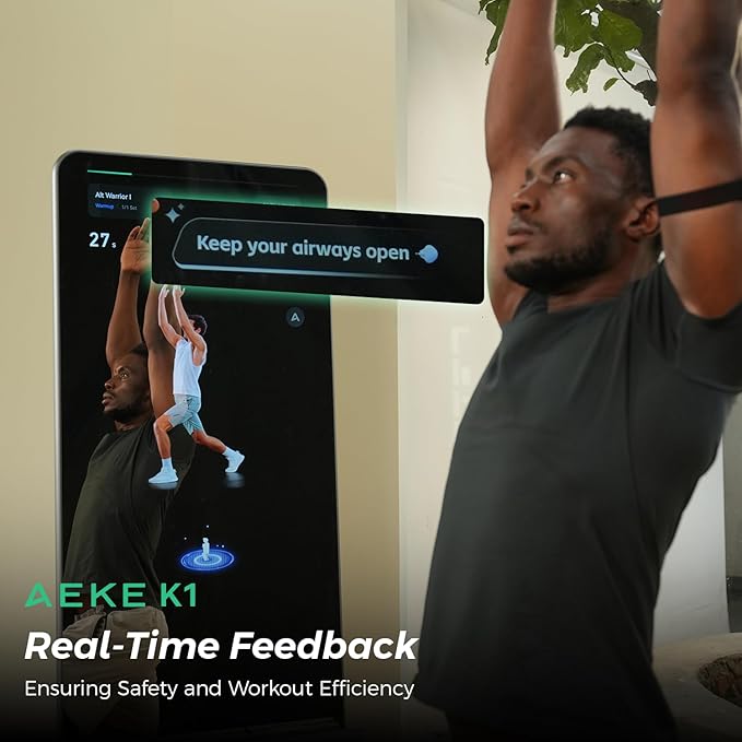 AEKE Smart Home Gym System- Fitness Mirror K1: AI-Powered All-in-One Fitness Machine for Full-Body Strength Training and Personalized Workout