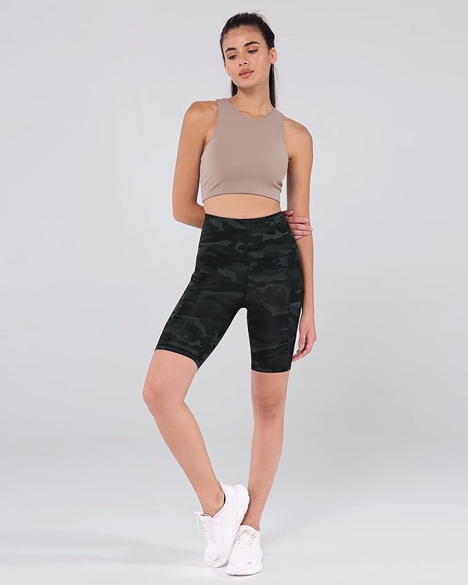 ODODOS Women's Tummy Control Biker Shorts 2.0 with Pockets High Waist Athletic Workout Yoga Shorts-3.5''/ 5"/ 8" / 10" Inseam