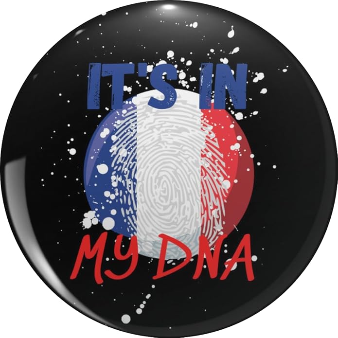 France It's in my dna funny shirts flag pole-Fance Flag It's In My DNA-Vive La France Flag world Cup 2022 3x5 - awesome French Unisex French Gift Memorial Day Independence Tee Metal Lapel Pin Tie Tack Pinback 0.75"