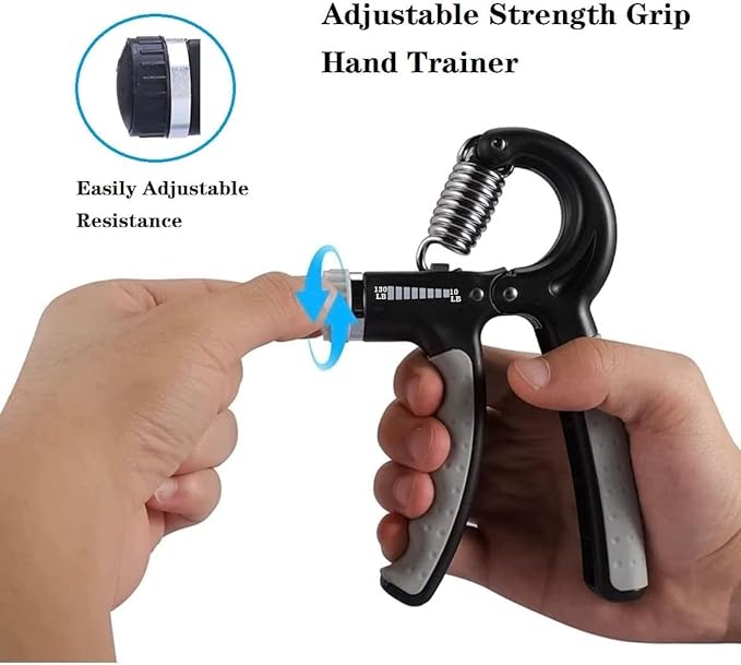 Hand Strengthener Grip 2 Pack, Hand Exercisers for Strength with Adjustable Resistance 10-130 Lbs,Hand Grip,Grip Strength Trainer for Muscle Building and Injury Recover
