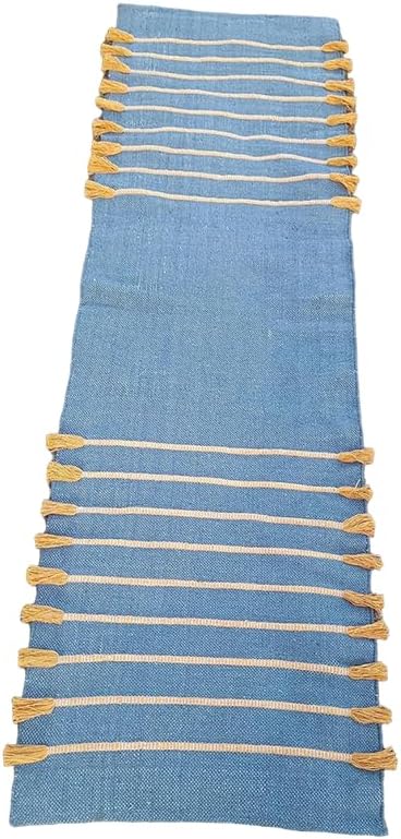 Indian Handmade100 % Organic Anti Skid Multi Colour Cotton Yoga Mat - Eco-Friendly Hand-Woven Rug - Non-Slip & Thick (24”x72”x5mm) for Hot yoga & Everyday Fitness at Home - Comfortable & Foldable Extra-Long Mat