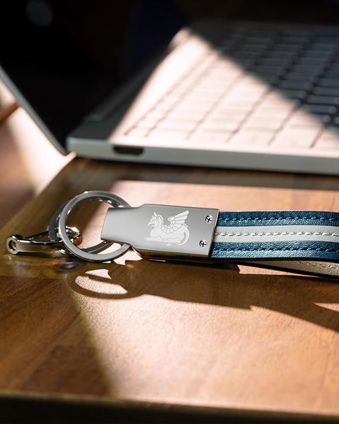 Handmade Leather Keychain for Men, Key Chains for Car Keys, Quick Release, 100% Italian Premium Leather