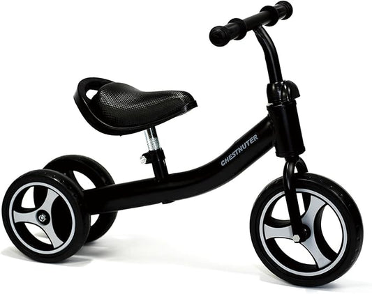 Baby Balance Bike, Toy Gift for 1 2 3 Year Old, Sturdy Toddler Balance Bicycle, Best Birthday Gift for 12-36 Months Boy Girl, Indoor Outdoor Kids Riding Toys with 3 Wheels(Black)