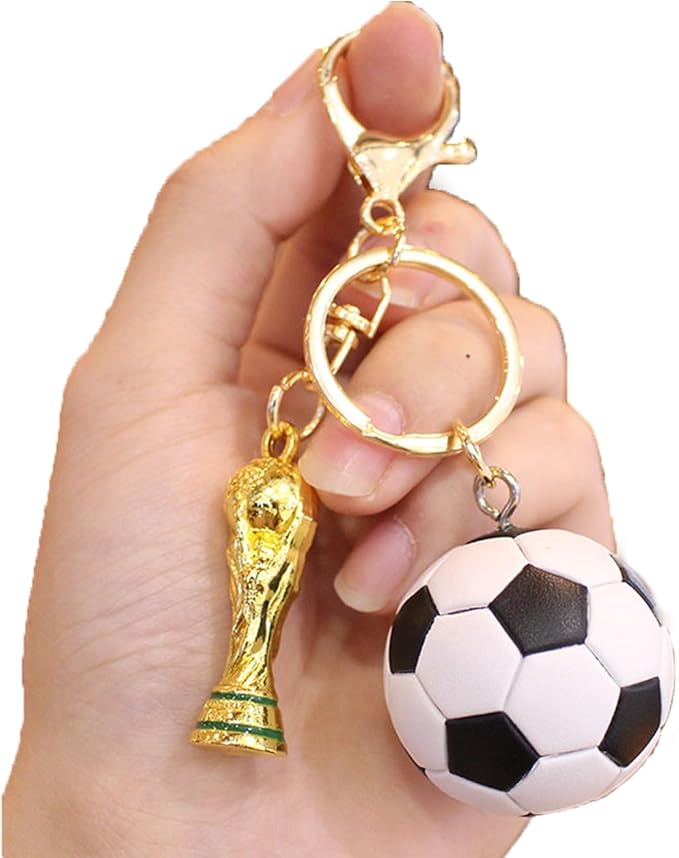 Soccer Keychain 2026 World Cup Design Soccer Ball Keychain with National Flags