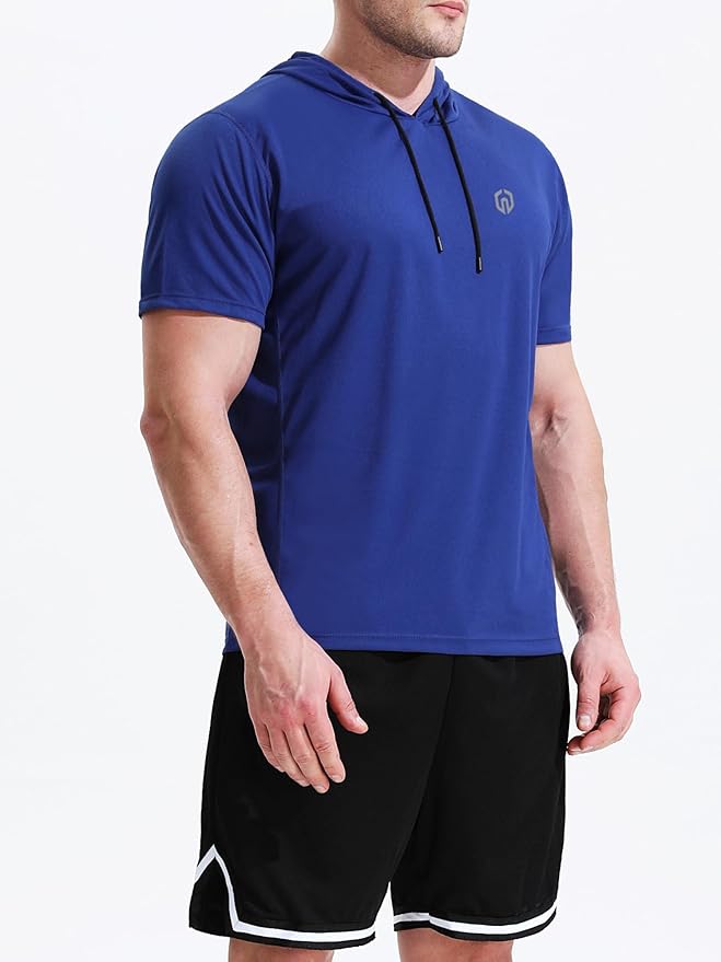 NELEUS Dry Fit Workout Athletic Muscle Tank Top Running Shirts with Hoods
