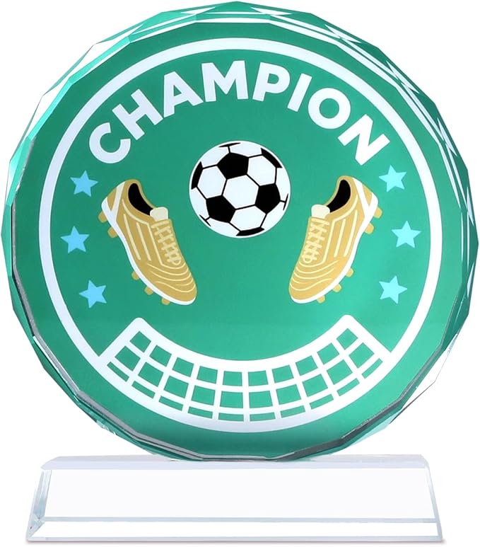 Crystal Trophy Award for Kids & Adult, Champion Football Baseball Soccer Basketball Sports Winner Trophies, Award Trophy for Sports Championships Tournaments Award Competitions Rewards Prizes