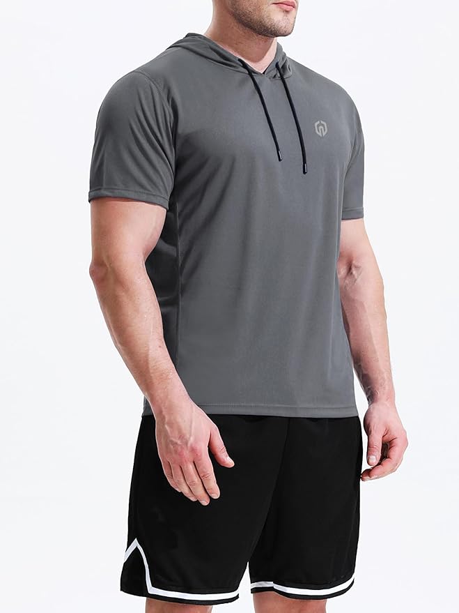 NELEUS Dry Fit Workout Athletic Muscle Tank Top Running Shirts with Hoods