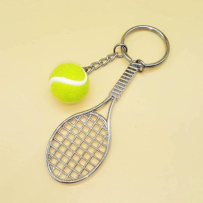 Mini Cute Soccer Keychain Bowling Tennis Baseball Keychain for Men Women Boys Girls Gift