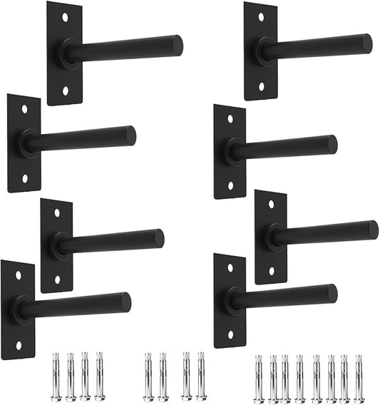 Wall Mounted Weight Plate Holder,Steel Bumper Plate Storage Rack with Screws and Thick Pad, Space Saving Holder for Home Gym,Max Weight Capacity 300 LBS