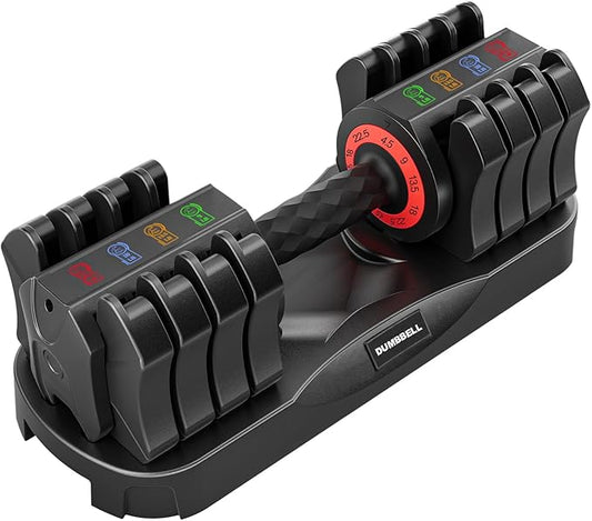 Adjustable Dumbbell Set 22.5LB, Anti-Slip Handle, 5 Level Gym Dumbbell Set with Free Weights Change, Secure Lock Slots, Home Strength Training Equipment for Men and Women