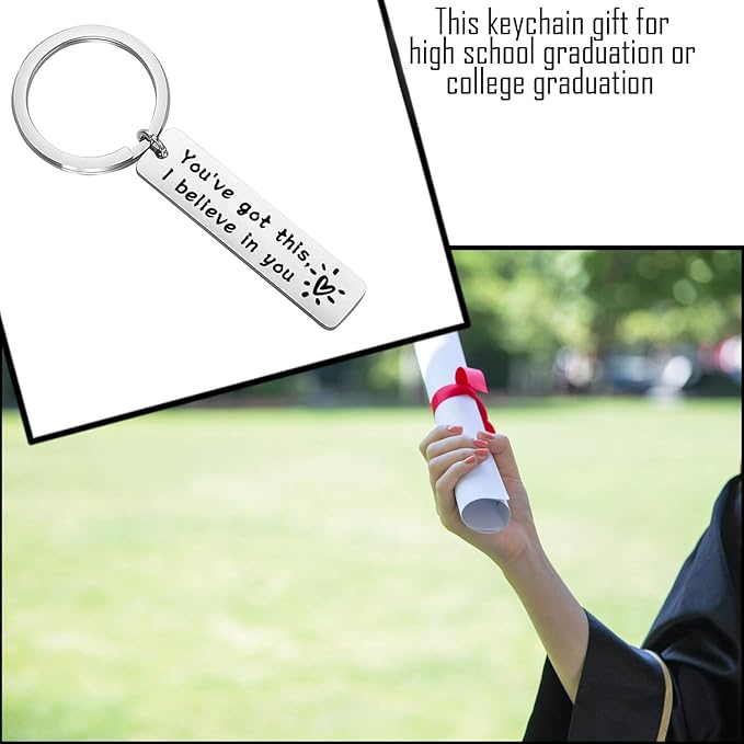 BNQL I Believe in You Keychain You Have Got This Keychain Inspirational Sobriety Gift (keychain s)