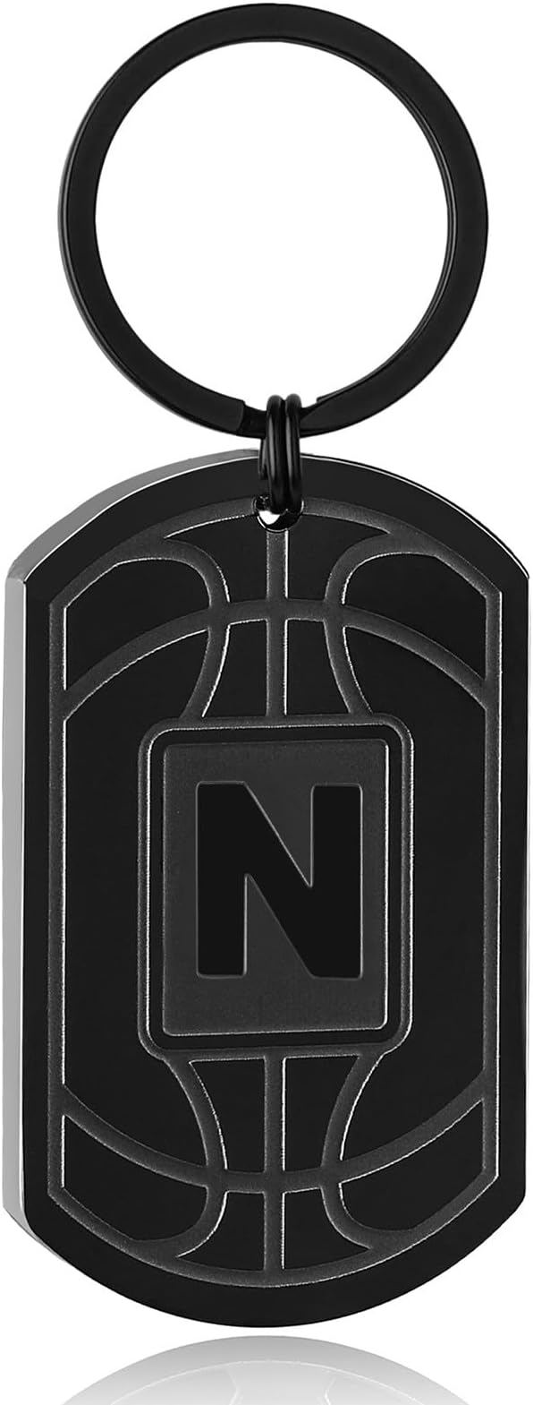 Stocking Stuffers Christmas Gift- Initial Keychain Gifts for Men,Mens Gifts Basketball Keychains for Men Dad