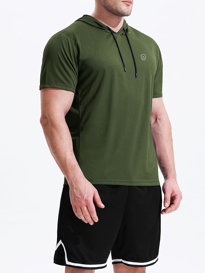 NELEUS Dry Fit Workout Athletic Muscle Tank Top Running Shirts with Hoods