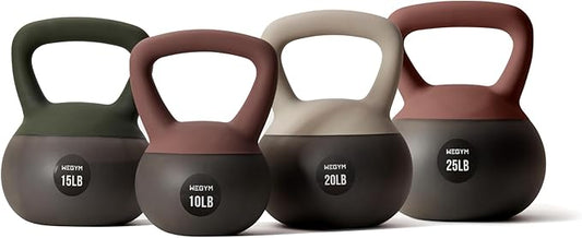 WeGym Soft Kettlebells with Cushioned Impact-Resistant Base and Anti-Slip, Wide-Grip Handle for Home Workouts, Weightlifting, and Full Body Strength Training