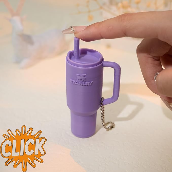 minihope Click Fidget Keychain – Cute Stress Relief Gadget – Pocket Button Clicker for Focus, Fun & Bag Charm Us