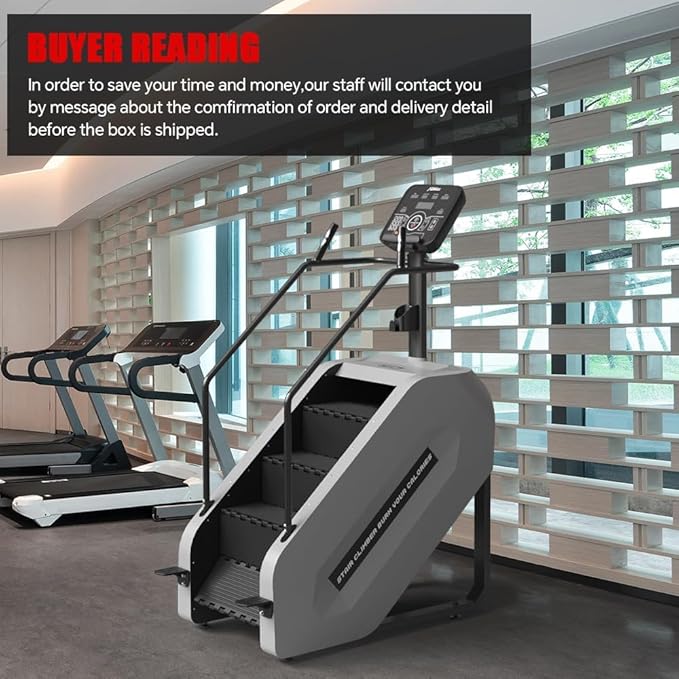 SPART Stair Climber with LED Screen, Commercial Grade Stepmill Exercise Machine, 15 Speed Levels Stair Climber Stepping Machine for Cardio and Lower Body Workouts, 660LBS, 15-164 Steps/Minute