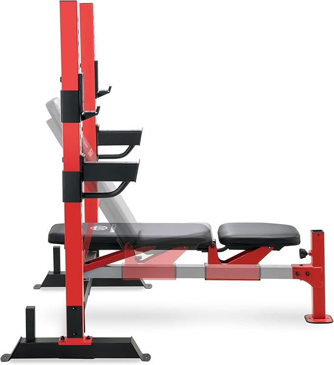 Marcy Standard & Olympic Adjustable Weight Benches and Accessories - Build You Own Home Gym with Optional Attachments Available: Lat Tower, Leg Developer, and Arm Curl for Full Body Exercise and Strength Training