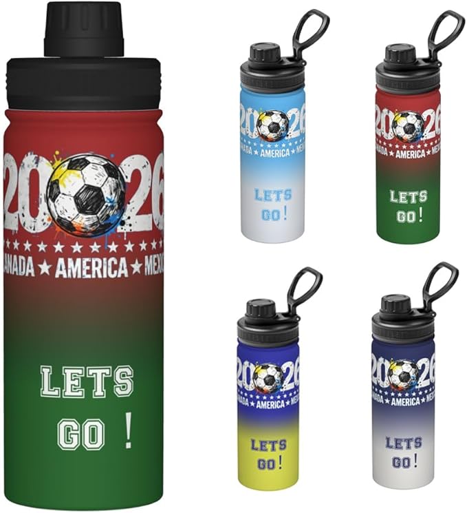 2026 new World Cup sports water bottle - 18oz Water Bottle Designed for Everyday - Sports Games, Bike Rides, Work (Style 1)