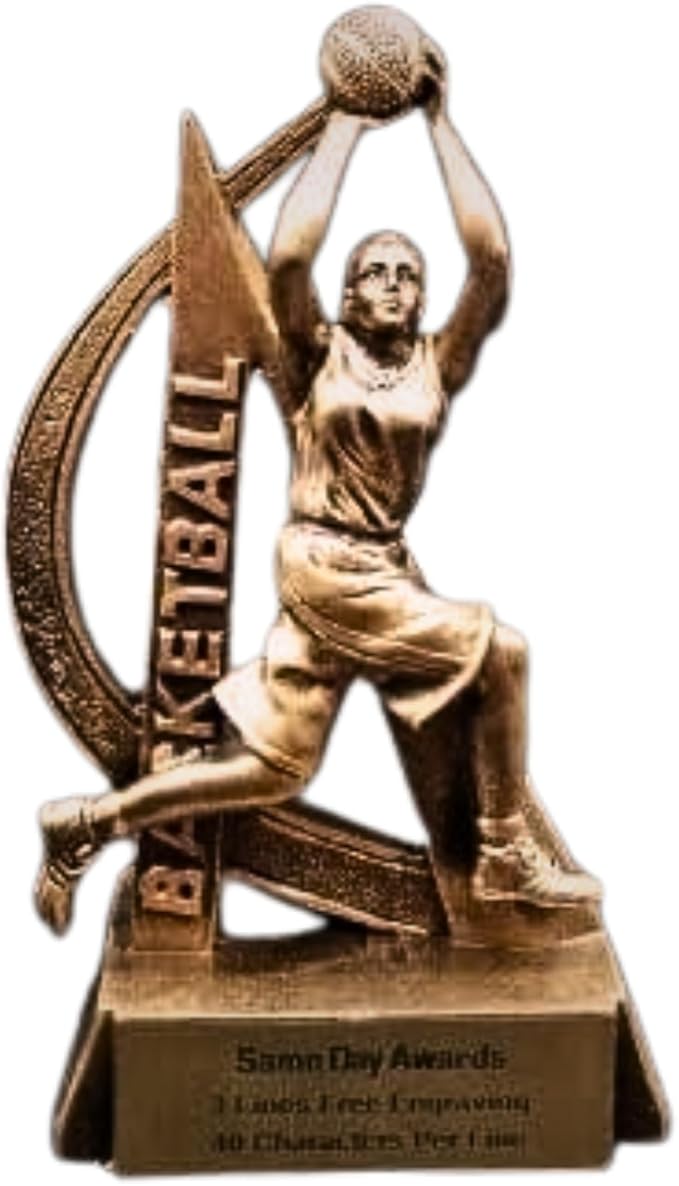 Sports Trophy – Ultra Action 6.5 Inch Engraved Resin Award – Personalized Recognition for Kids Youth Teams Schools Adult Leagues Coaches and Achievement Awards