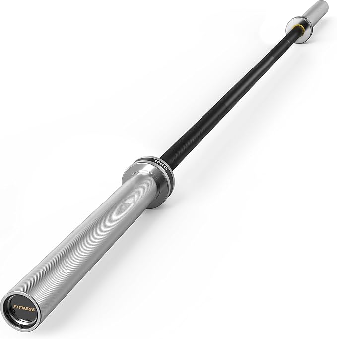 Olympic Barbell, 45lb/35lb 2-inch Weight Bar for Bench Press, 7ft/6.5ft Olympic Bar, 1000 lb/1500 lb High-Capacity, Hard Chrome, Knurled Grip, Strength Training Deadlift Weightlifting Squat